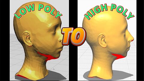 How To: Low Poly to High Poly 3D Model for Life Casting