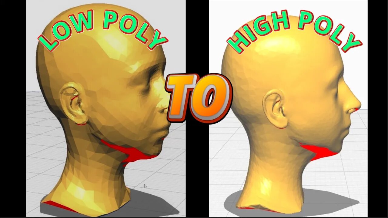 How To: Low Poly to High Poly 3D Model for Life Casting