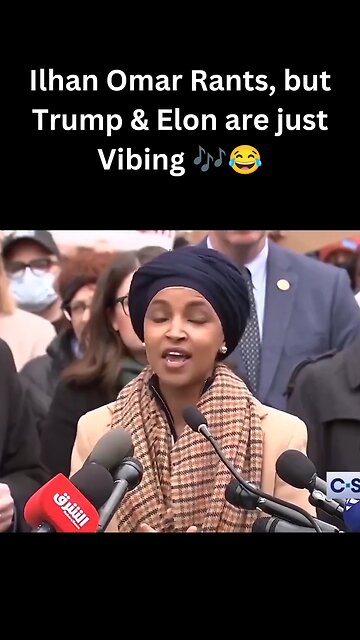Ilhan Omar Rants about Trump, but Trump & Elon are just Vibing 🎶😂 #shorts #trumpmeme