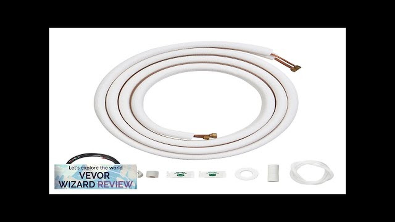 VEVOR 16FT Mini Split Line Set 1/4" & 3/8" O.D Copper Pipes Review