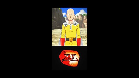 One punch man> Saitama and zenos first battle. (sitama troll face 😈