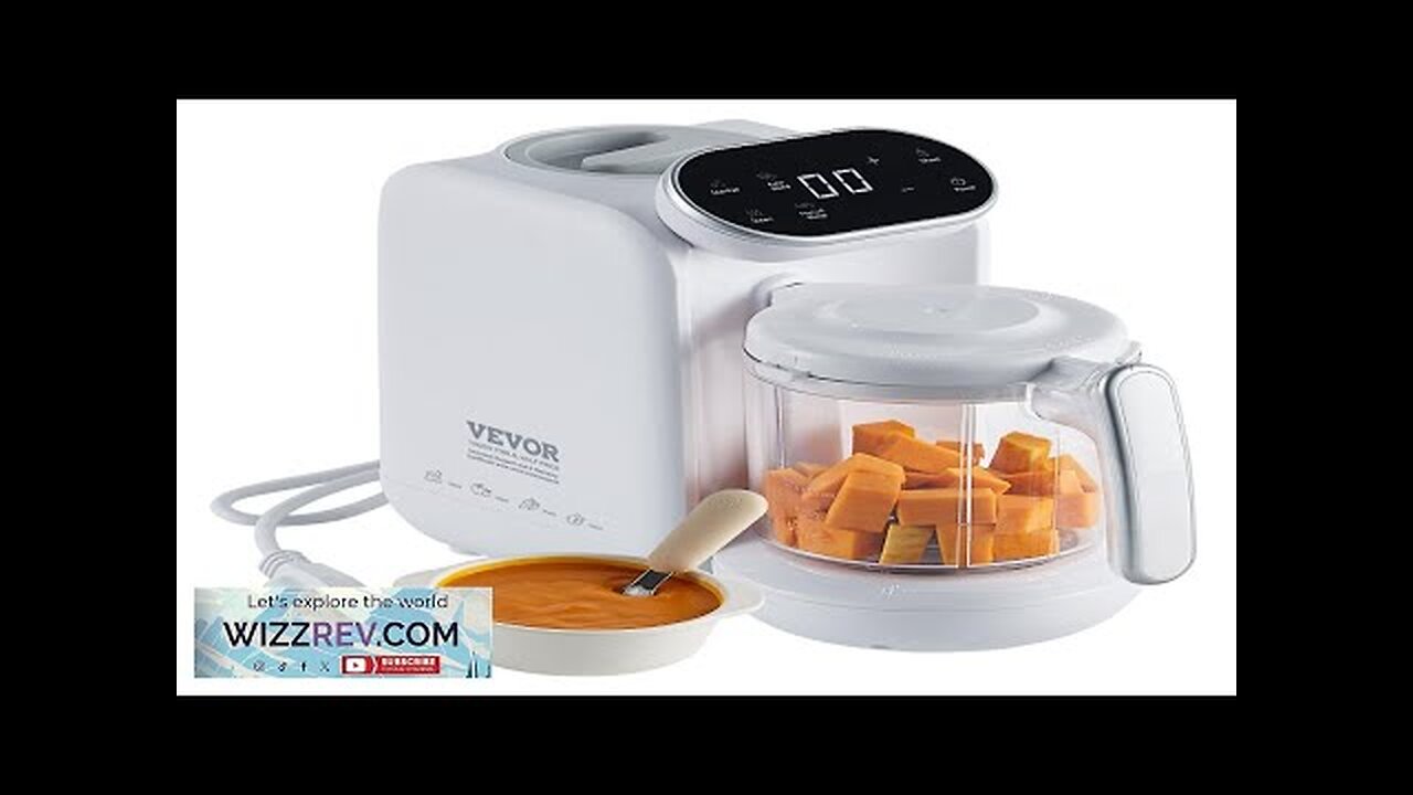 VEVOR Baby Food Maker 430W Baby Food Processor with 750 ml Tritan Review