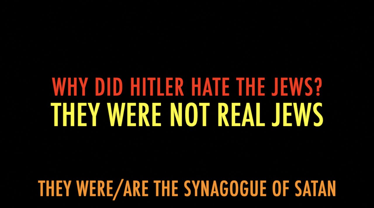 WHY DID HITLER HATE THE JEWS?
