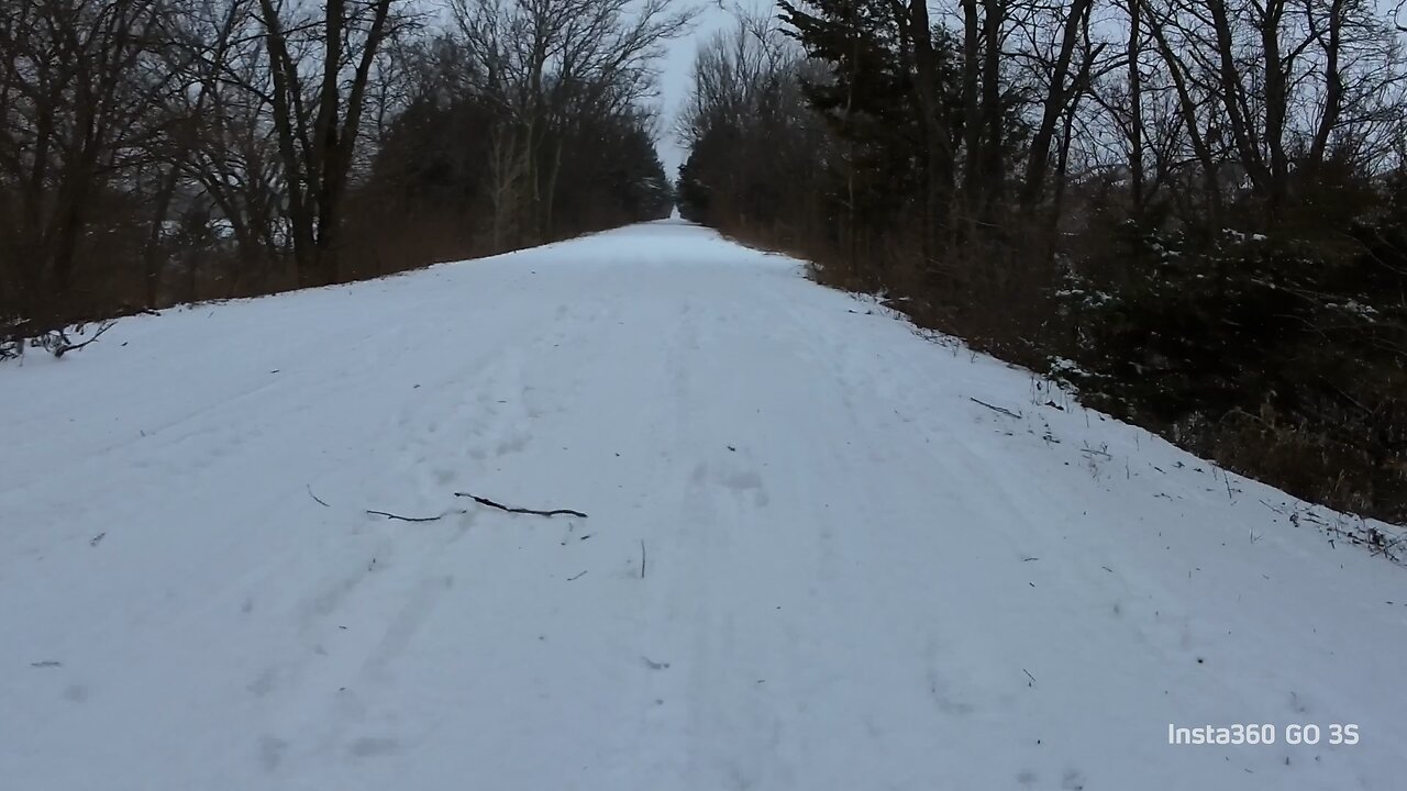 Running on crunchy snow