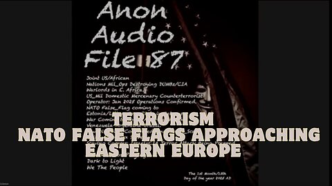 Scavino/DJT/Vance/Xi: Terrorism - NATO False Flags Approaching Eastern Europe | El-Shem Earthworks..