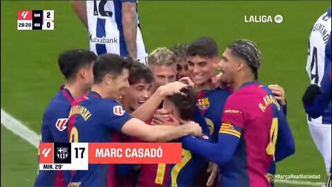 Barcelona's Dominant Victory Over Real Sociedad! | LaLiga Highlights ⚽🔥 #dofollow #whothispiyush