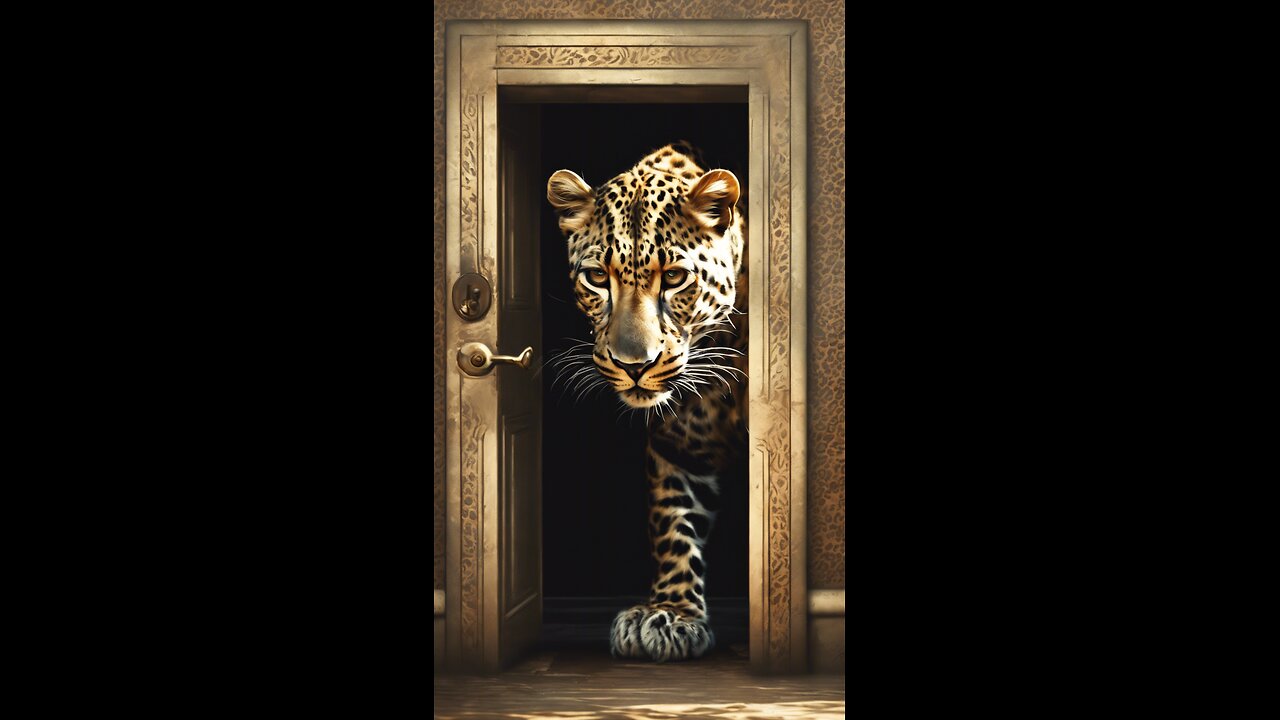 Leopard: Open the door if you dare.