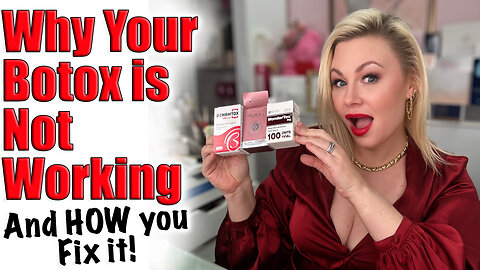 Why Your Botox is NOT Working, and What YOU CAN DO to Fix it! Code Jessica10 Saves you money