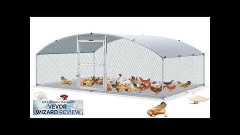 VEVOR Large Metal Chicken Coop with Run Walkin Chicken Coop for Yard Review