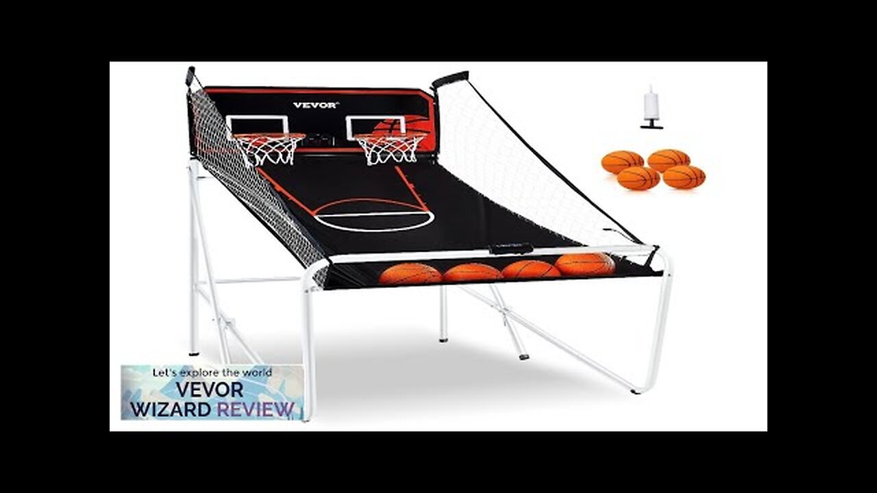 VEVOR Foldable Basketball Arcade Game 2 Player Indoor Basketball Game Home Dual Review