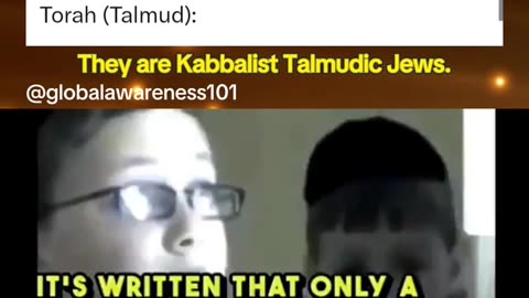 Kabbalist Talmudic Jews teach the children non-Jew are not human