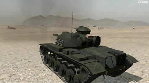 US Army M-48A3 Patton main battle tank