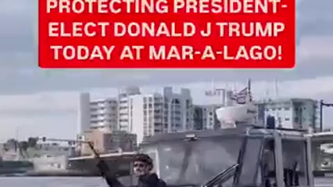 HOLY SH*T 🚨 Heres the U.S. Coast Guard today protecting President Trump at Mar-a-Lago 🔥