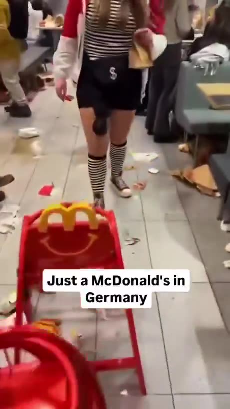If you want to know how left, green looks in Germany - McDonalds in Germany