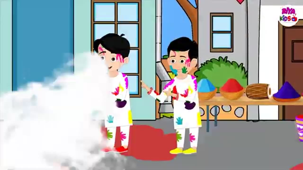 Song | Hindi Rhymes for Children | Holi Kids Song |