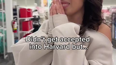 Didn’t get accepted into Harvard but…😭😭😭