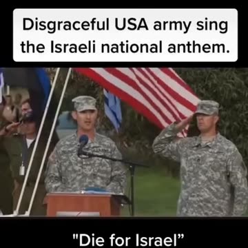 Here’s the U.S. Army singing the Israeli national anthem.