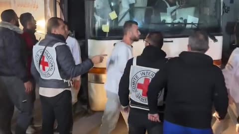 The moment the prisoners arrived in Gaza after their release from the Israeli occupation prisons