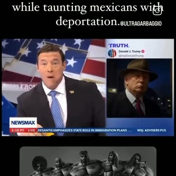 Based Newsmax anchor eats tacos while taunting Mexicans with deportation