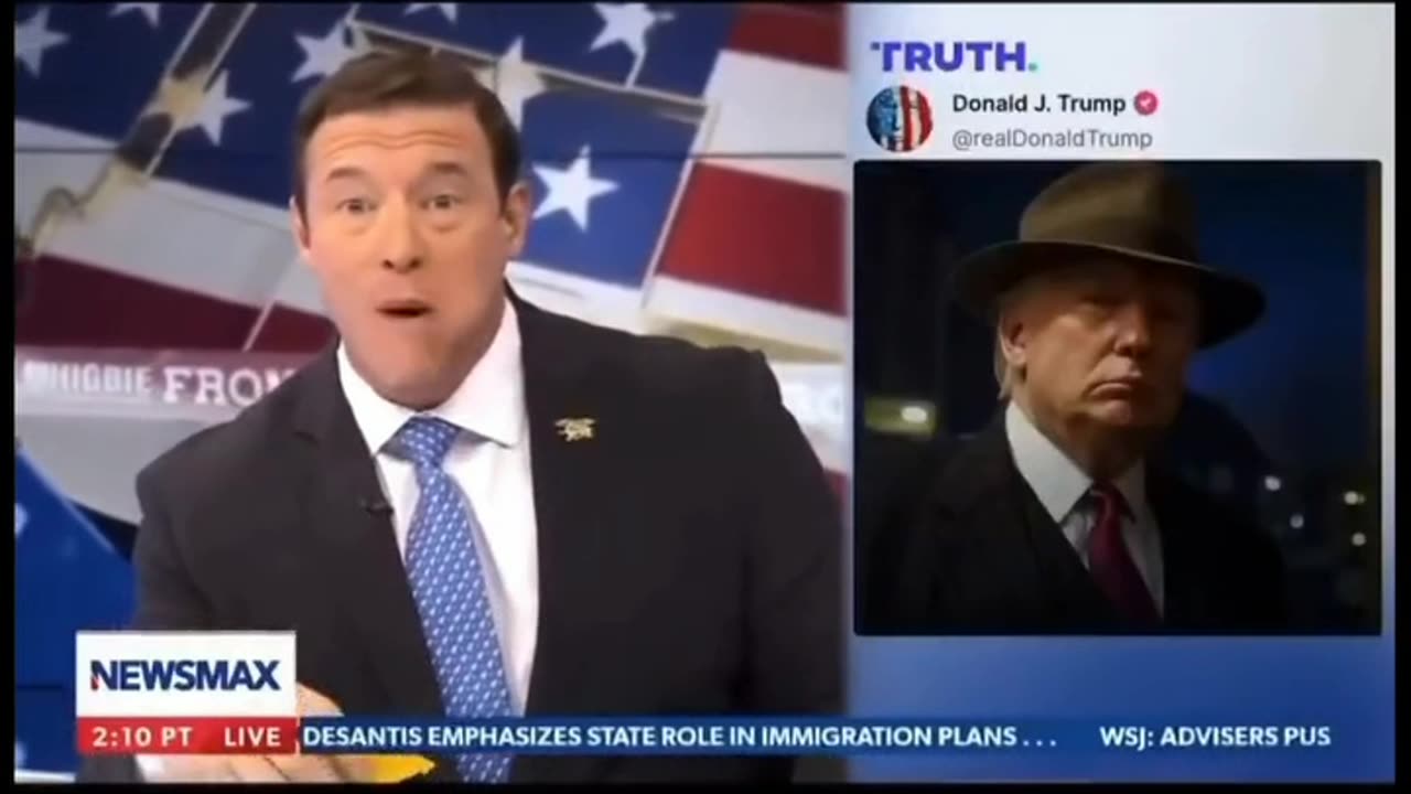 Based Newsmax anchor eats tacos while taunting Mexicans with deportation