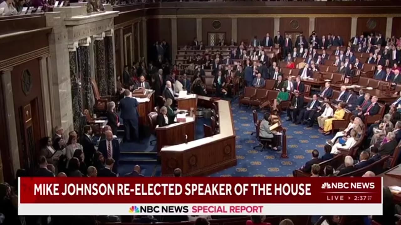 BREAKING: Mike Johnson re-elected as House speaker