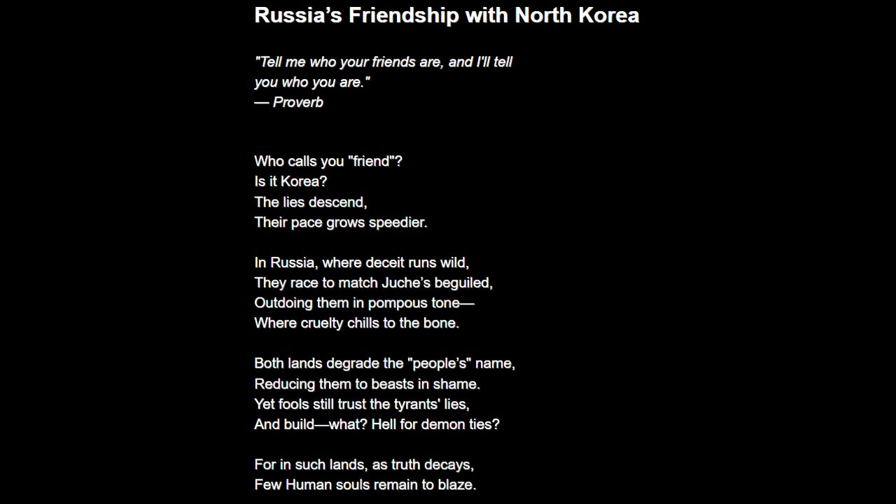 Russia’s Friendship with North Korea