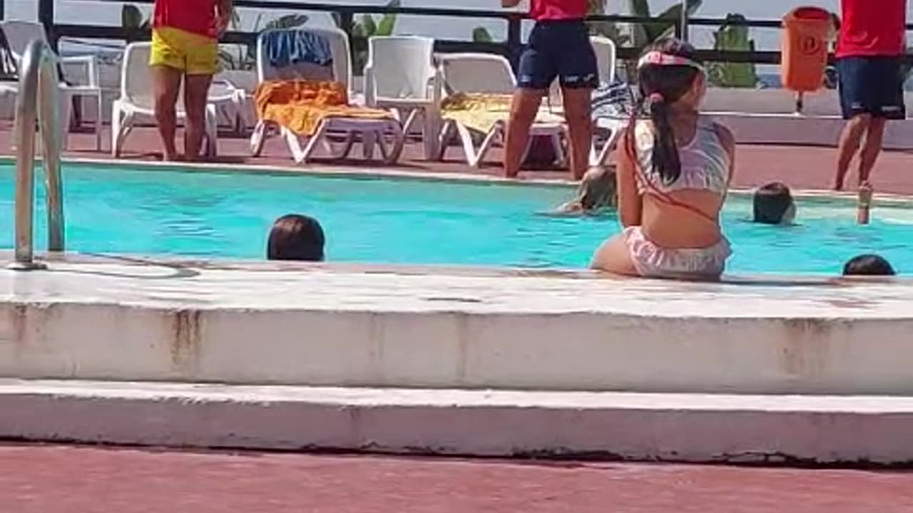 Dancing Poolside Staff Slips