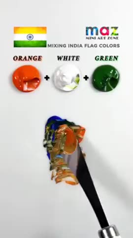 Mixing India's flag colors turns into the color of Poop. 🇮🇳 =💩. We need to deport the Poop people