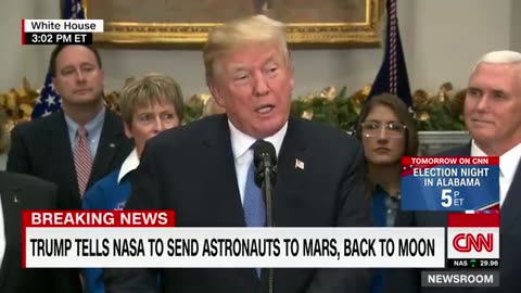 Trump tells nasa send to astronuts