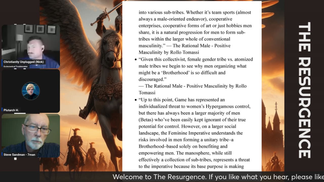 CCS#25 The Importance of Male Friends @TheResurgenceOfSanity