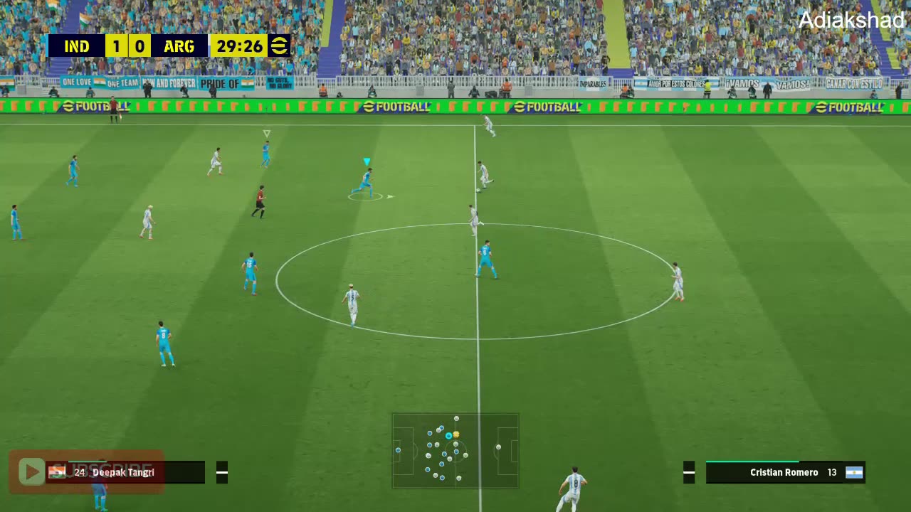 Epic Showdown! India vs Argentina | eFootball Intense Match | Who Will Win?