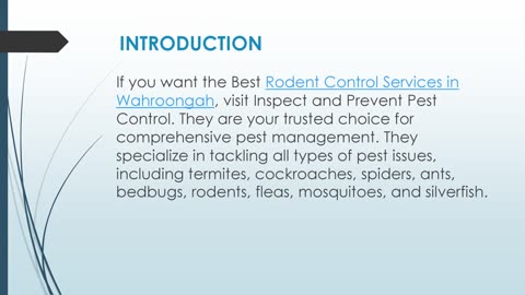 Best Rodent Control Services in Wahroongah