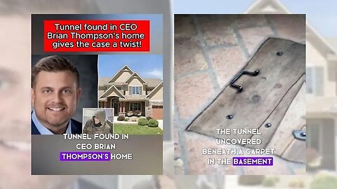 WOULD YOU BELIEVE THERE WERE TUNNELS FOUND UNDER WHACKED UNITEDHEALTHCARE CEO BRIAN THOMPSON'S HOME❓