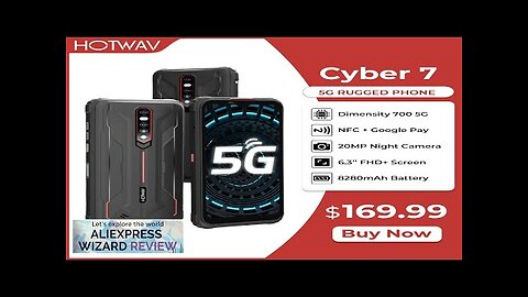 HOTWAV Cyber 7 5G Rugged Phone 6.3 Inch FHD+ Screen 8GB RAM Review