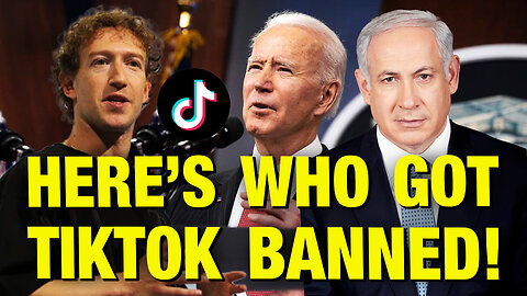 Tech Lobby, AIPAC & Biden Behind TikTok Ban!