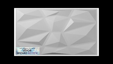 VEVOR 13 Pack 19.7x19.7Inches Diamond White 3D PVC Wave Panels for Interior Review