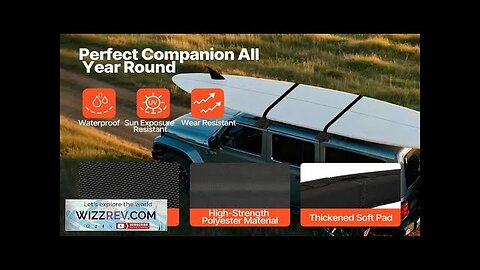 Soft Roof Rack Pads 31.5" Universal Car Roof Rack Pad 176LBS Load Review