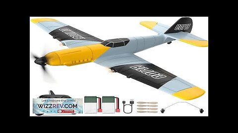 DEERC RC Plane 3 Channel BF-109 Remote Control Airplane Fighter Toys2.4GHz 6-axis Review