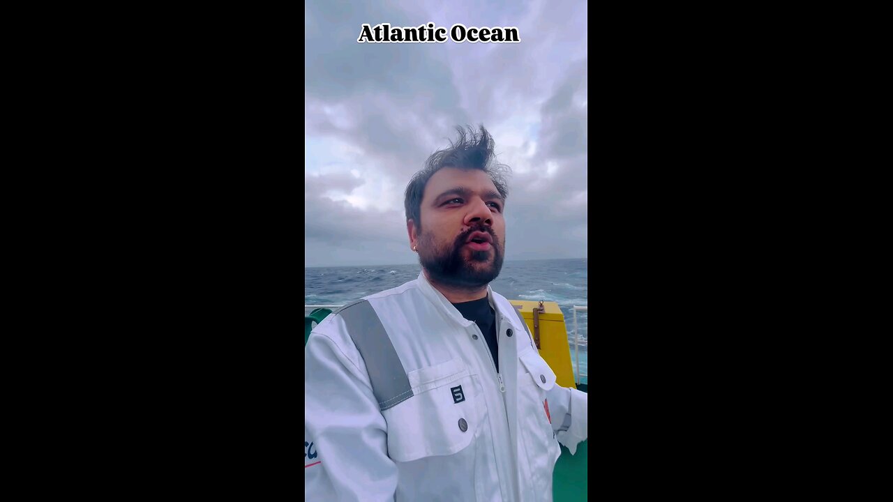 ship in Atlantic ocean