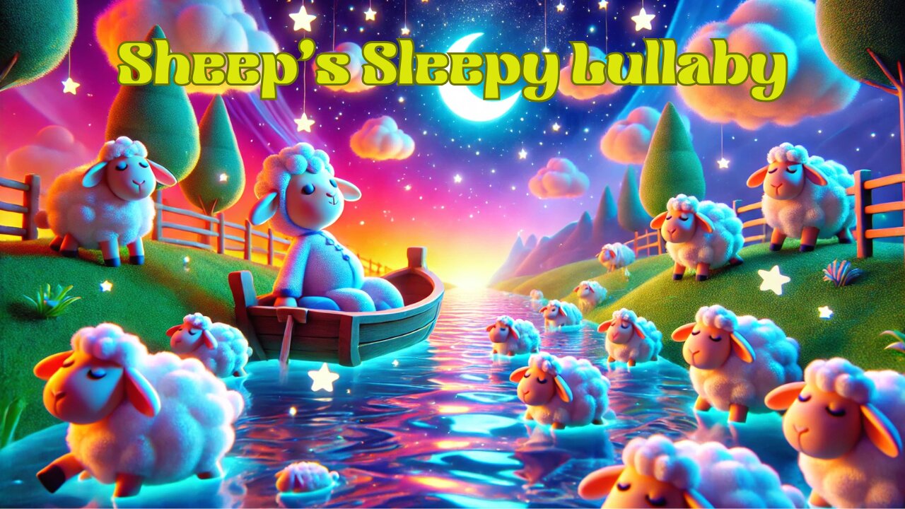 🎶 Sheep’s Sleepy Lullaby | Relaxing Bedtime Song for Kids & Babies 🐑✨
