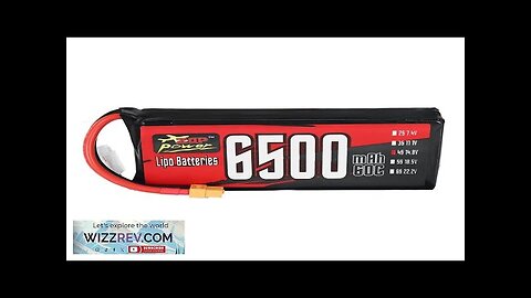 ZOP Power 4S 14.8V 6500mAh 60C 96.2Wh LiPo Battery XT60 Plug Review