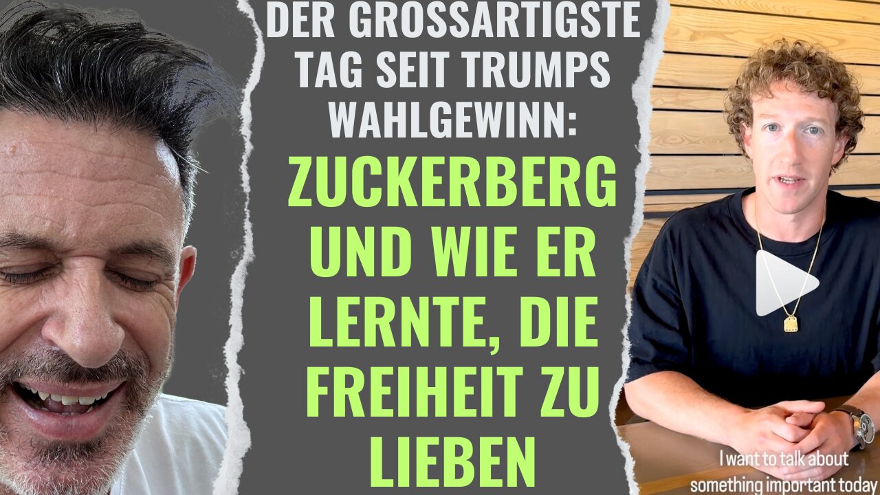 Der grossartigste Tag seit Trumps Wahlsieg: Zuckerberg und wie er lernte, die Freiheit zu lieben