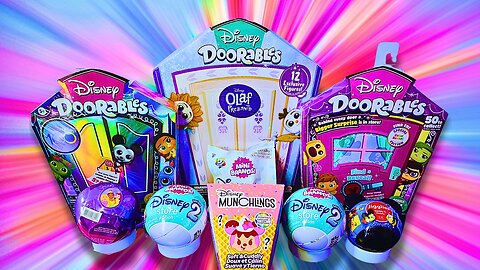 ASMR UNBOXING DISNEY DOORABLES ASSORTMENT PARTY