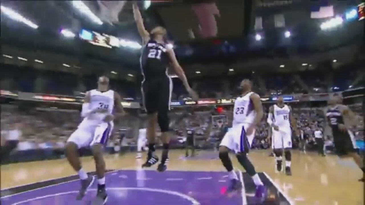 Tim Duncan 18 Points @ Kings, 2011-12.