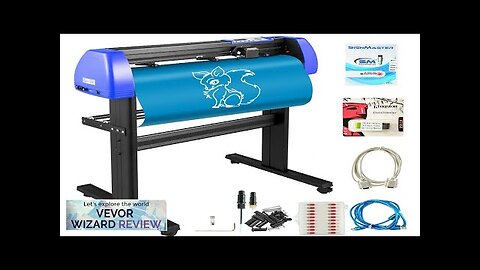 VEVOR Vinyl Cutter 34 Inch Vinyl Cutter Machine with 20 Blades Maximum Review