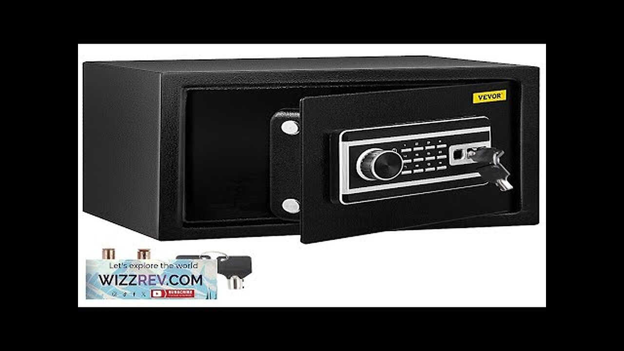 VEVOR Safe Box 0.8 CU.FT Fingerprint Safe Box for Money w/ 2 Review