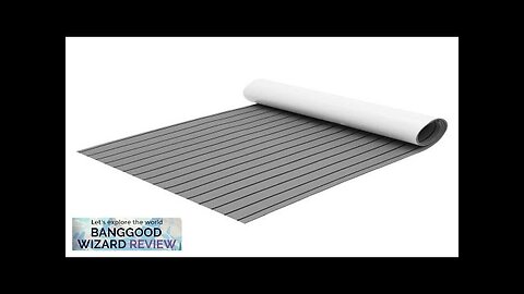 ELuto 2400x900x6mm Marine Flooring Faux Teak EVA Foam Boat Decking Sheet Gray Review