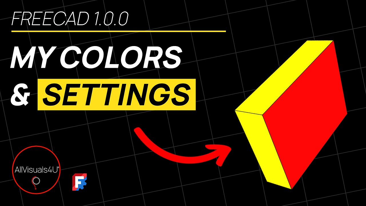 🍡 My FreeCAD Settings - FreeCAD Navigation - FreeCAD Change Colors - FreeCAD Tutorial | #Shorts