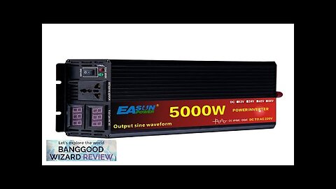 Easun Power 5000W Pure Sine Wave Solar Power Inverter DC 12V 24V Review