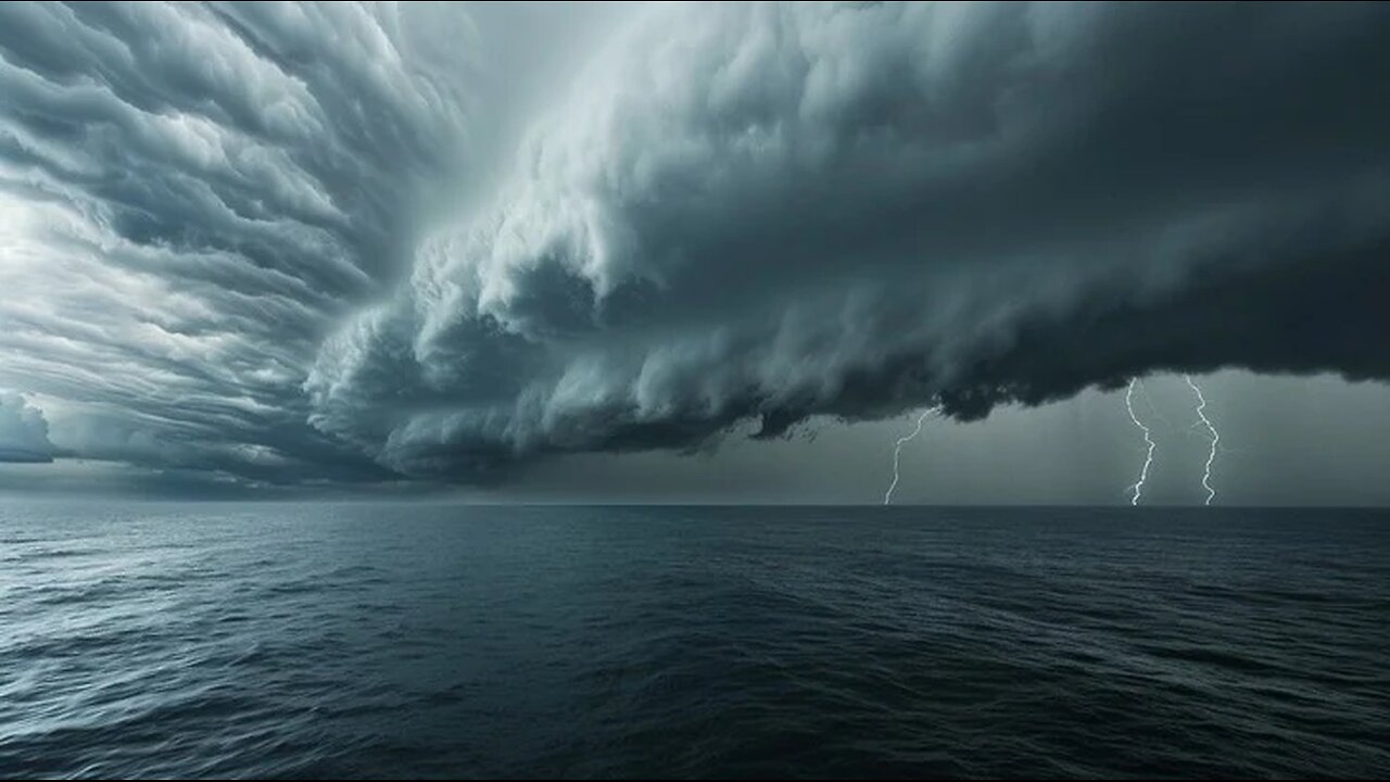 Ocean Thunderstorm Approaching